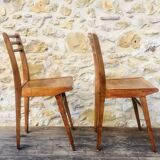 Pair of vintage bistro chairs, Stella Luterma, Circa 60'