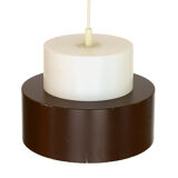 Pendant light "Cylindus" by Uno and Östen Kristiansson for Luxus. Sweden 1970s