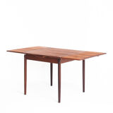 Teak dining table with Scandinavian-style extensions - France, 1960
