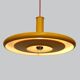 Yellow XL Fog & Morup Optima Pendant Lamp: Hans Due Design, Denmark 1970s