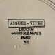 5 assiettes à dessert Digoin Sarreguemines, modèle Aigues Vives, 1940