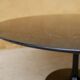 Table basse tulipe vintage en marbre noir
