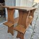 Set of 4 farm benches in old fir 1950s - 1m30