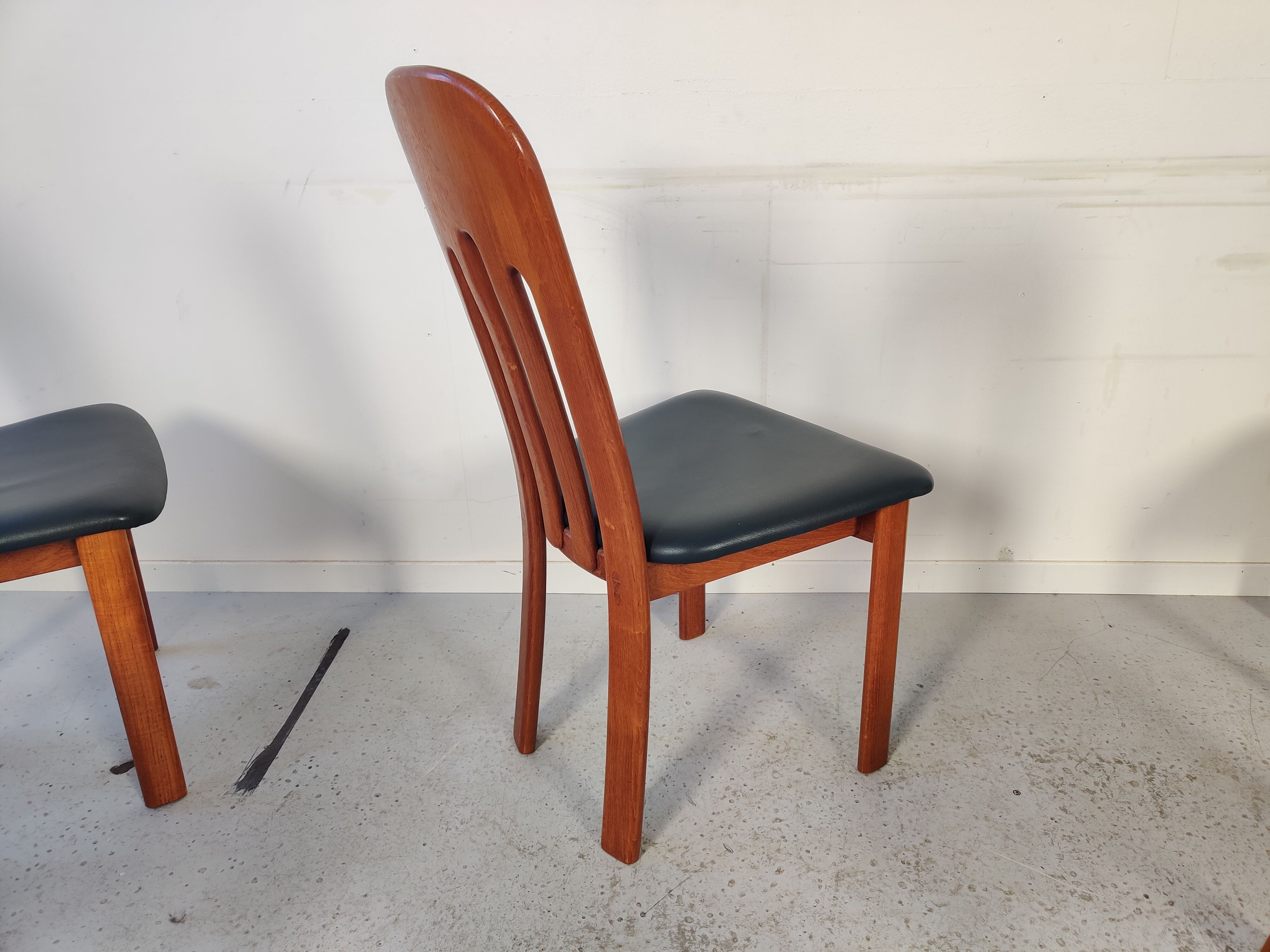 6 Scandinavian teak chairs from Ansager møbler, Denmark 1980s