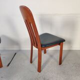 6 Scandinavian teak chairs from Ansager møbler, Denmark 1980s
