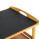 mid century modern wooden Trolley with removable tray