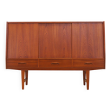 Teak highboard, Danish design, 1960s, production: Denmark