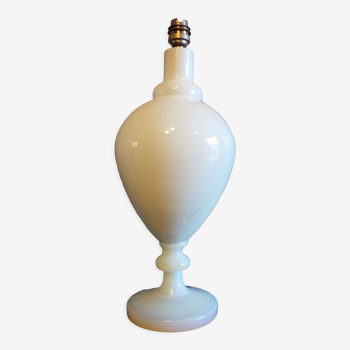 Pied de lampe opaline 1950