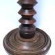 XL turned wooden lamp base H.47 cm 1950s design