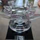 Pair of crystal candlesticks from France, Vannes, vintage 60s/70s.