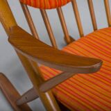 No. 182 Teak Rocking Chair by Frank Reenskaug for Bramin, 1960s