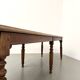 Table en chêne massif à 6 pieds tournés (1900)