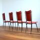 Set of 4  rockabilly chairs 1950s