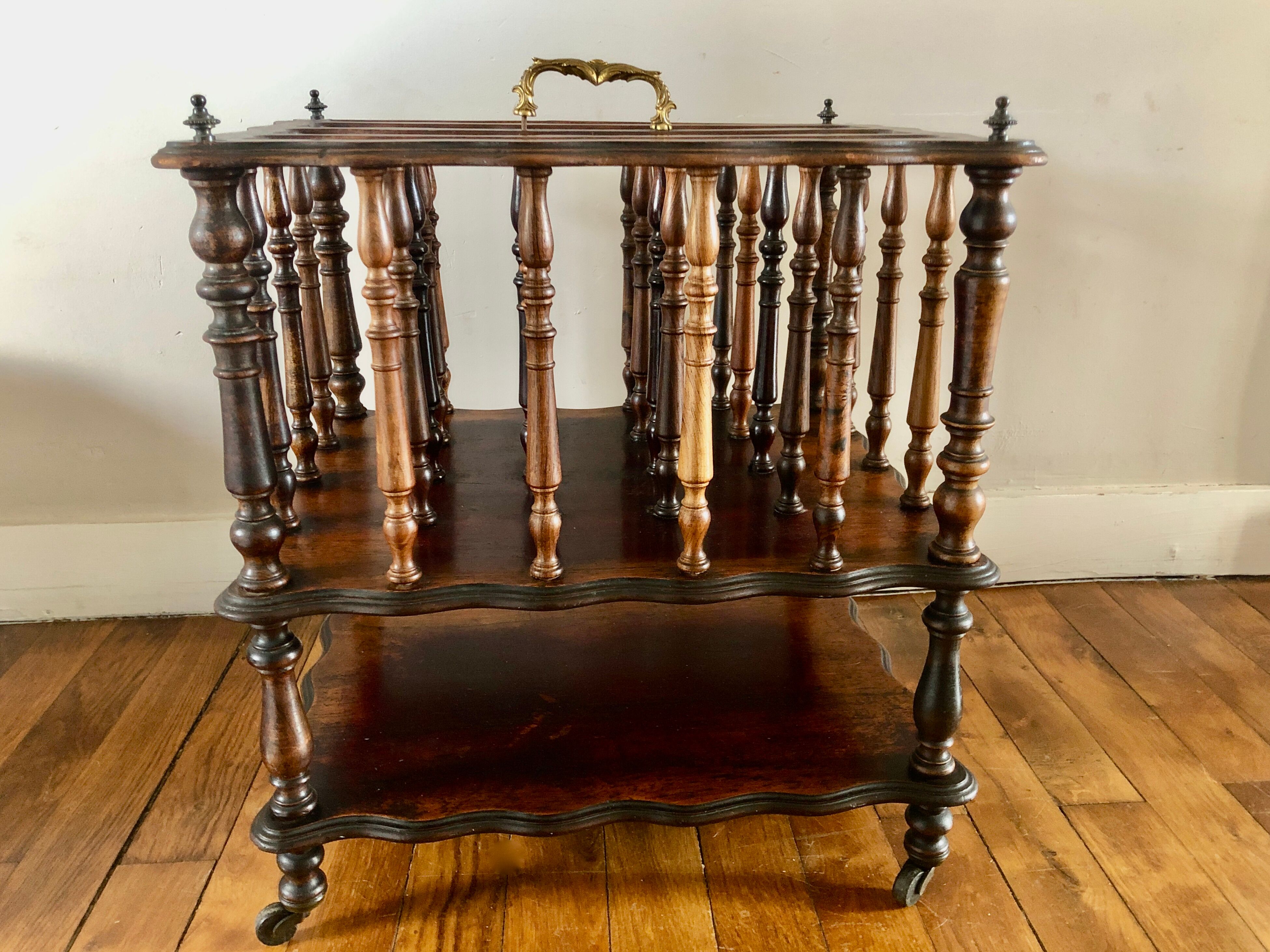 Rosewood music stand from the early 20th century.
