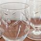 Set of 7 engraved crystal glasses