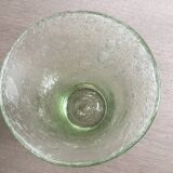 Handcrafted bubbled glass vase