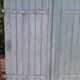 Pair of wooden iron hanging shutters
