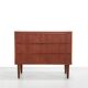 Vintage Danish teak wooden chest of drawers