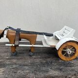 wooden horse cart toy from the 60s