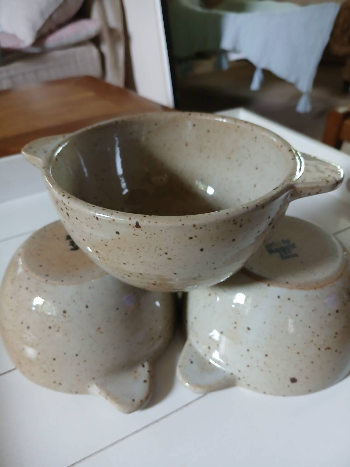 3 old ear bowls
