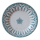 Terre de Fer Gien plate, Florentine decor