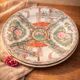 Vintage Japanese artisan plate – hand-decorated porcelain – Ø 30