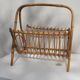 Rattan magazine holder
