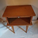 1960s oak bedside table