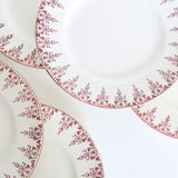 Flat plates red iron earth