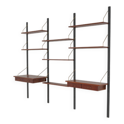 Étagères modulaires PS System – Placage de teck, design danois, années 1970