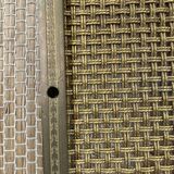 Gold metal wire mesh wall coat rack