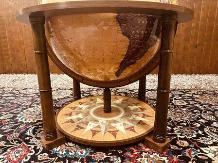 Classic Italian Zoffoli Aries globe bar floor model