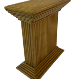 Vintage Rattan Column Bamboo Bohemian Pillar '70s Rattan Mcguire