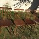 4 vintage wooden western chairs