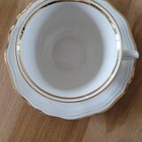 6 cups and saucers in Bavaria porcelain.