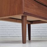 Commode danoise des années 1960, état d'origine, miroir pliable, bois de teck massif.