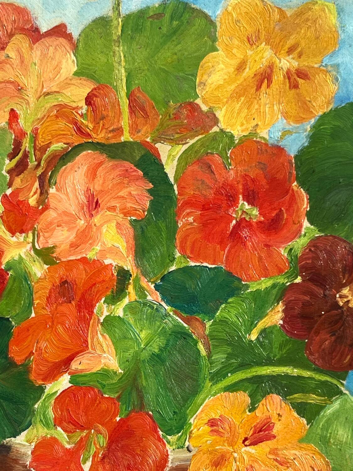 Still life - bouquet - student of Foujita