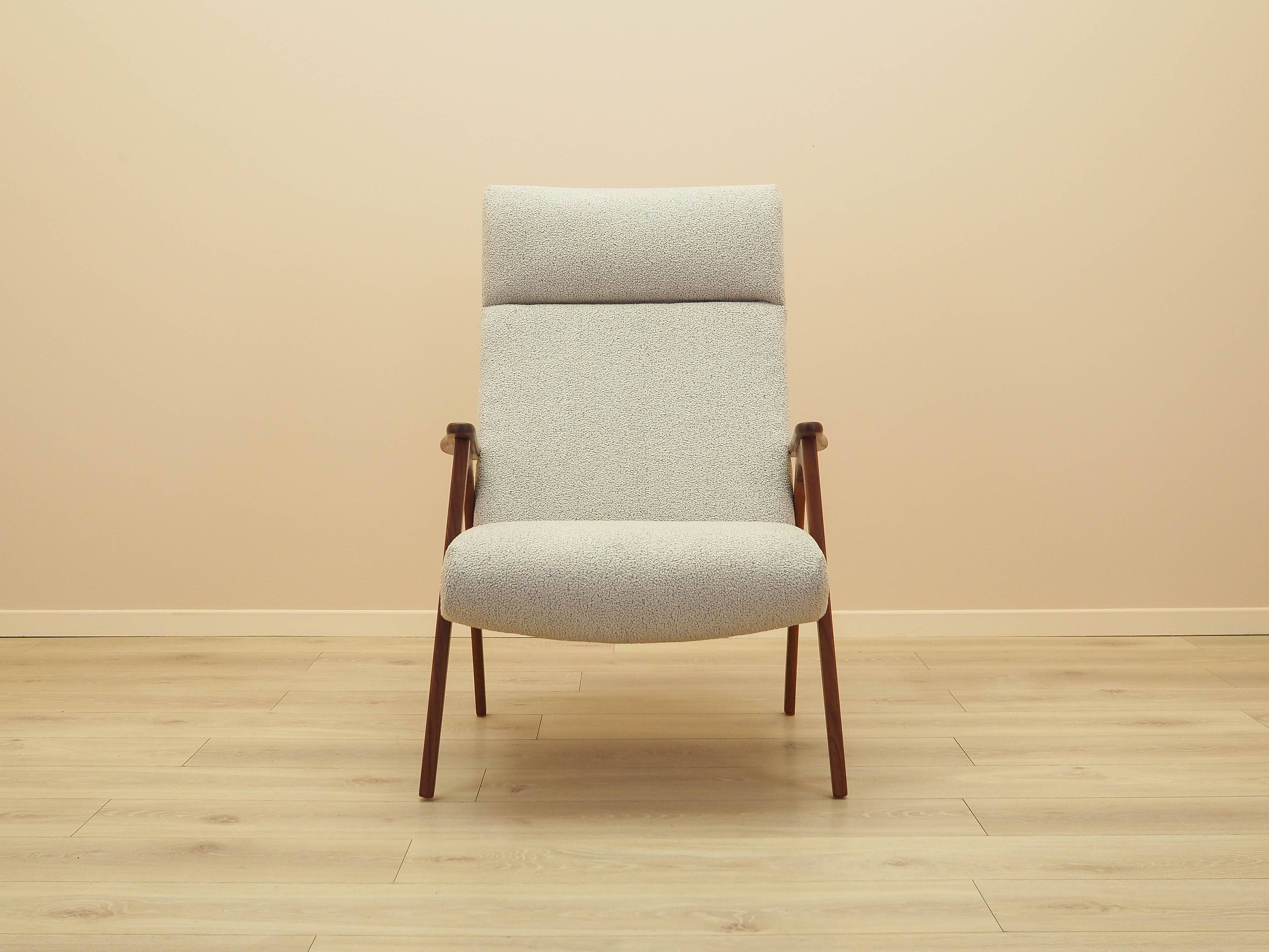 Fauteuil en teck, design danois, années 1970, fabriqué au Danemark
