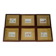 6 miniatures automobiles peintes sur argent 800/***