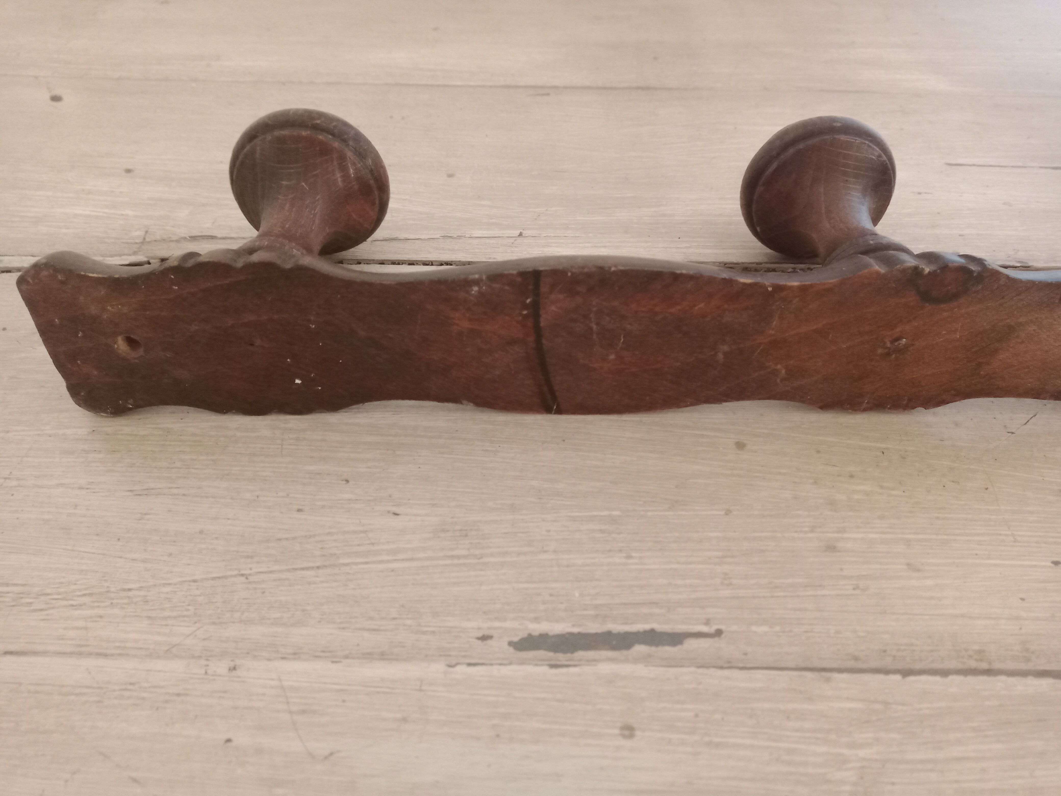 Wooden wall hook