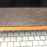 Slate slab coffee table