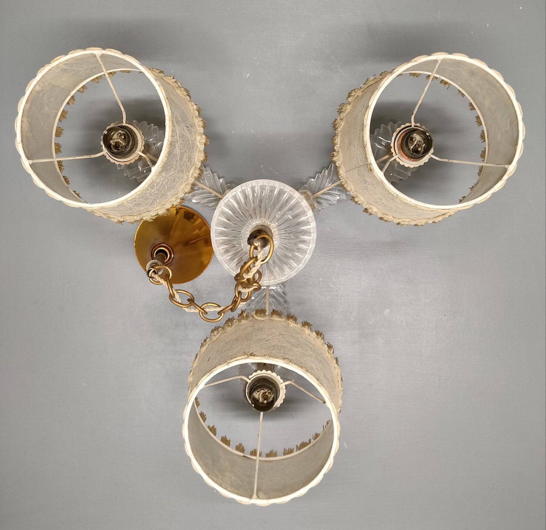 50's Rockabilly Chandelier - Three Lights - France