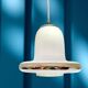 Danish Modern opaline glass hanging lamp