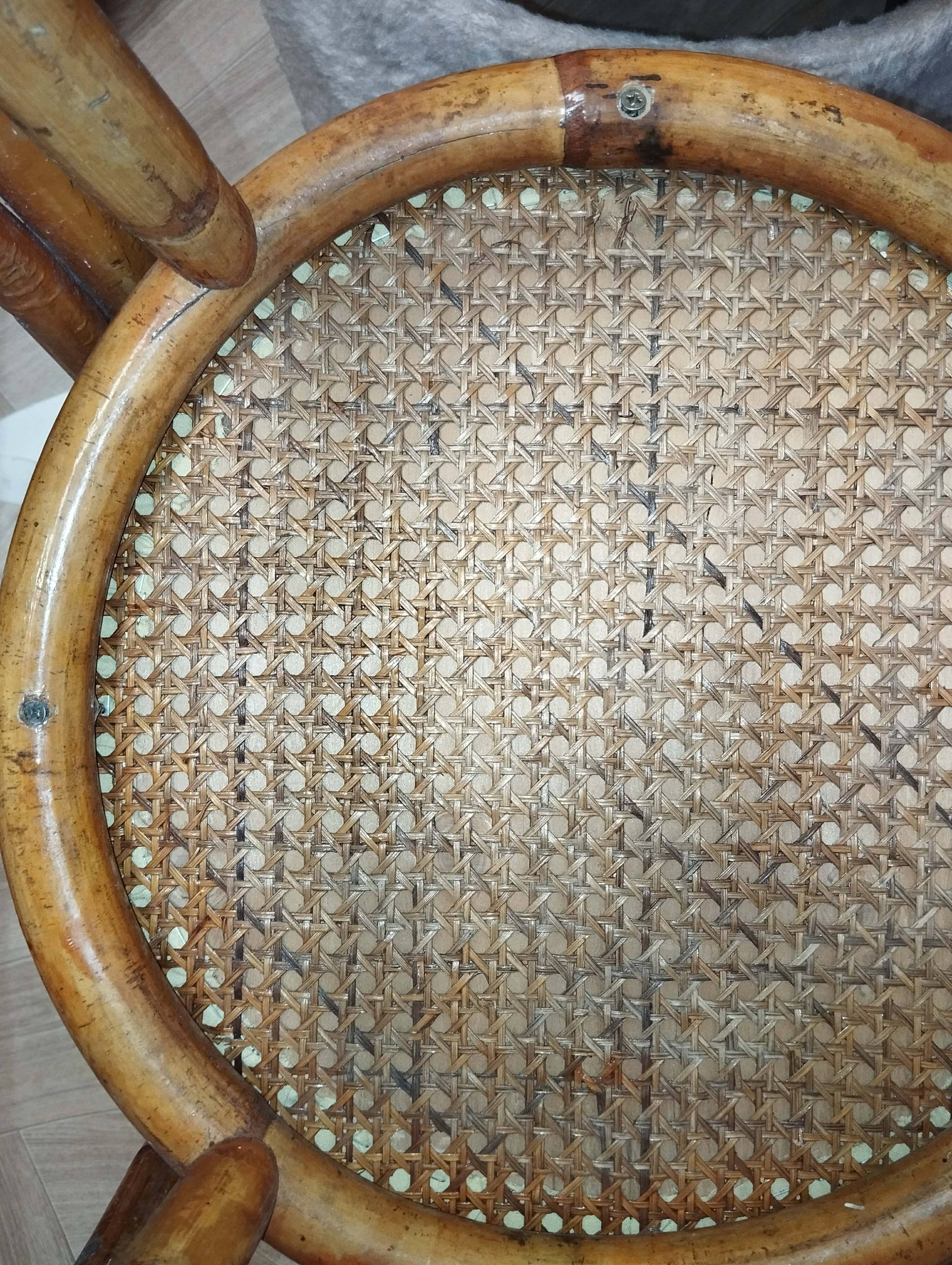 Chaises bambou années 70