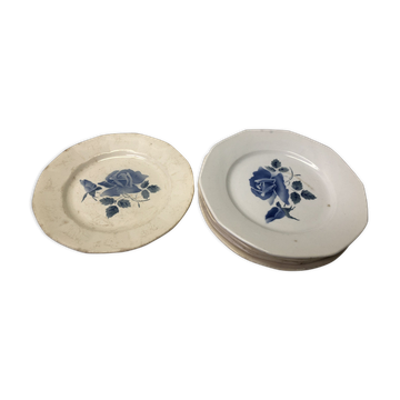 Set of 7 Digoin plates