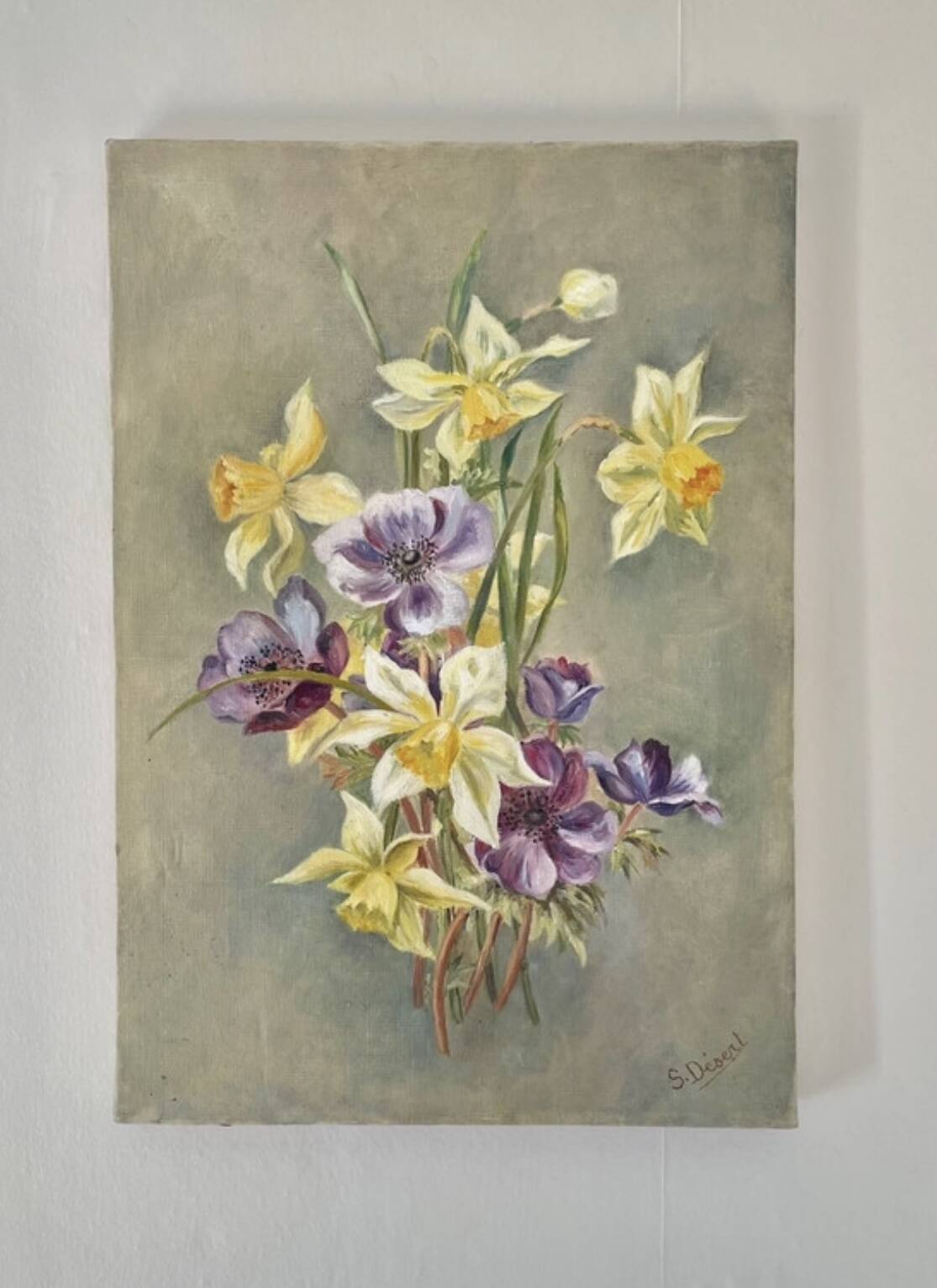 Ancient floral tableau