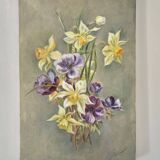 Ancient floral tableau