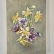 Tableau ancien floral