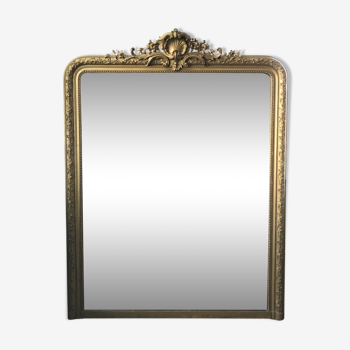 Miroir Louis Philippe fleuri 141x180cm