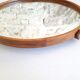 Scandinavian wall mirror in teak - luxury